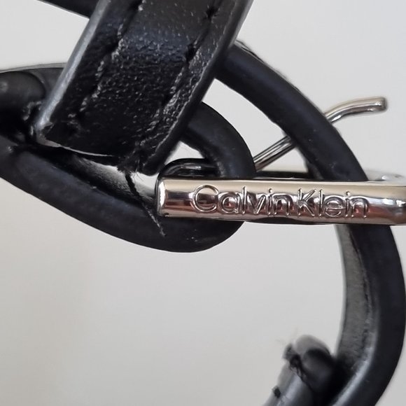 Calvin Klein Leather Two Way Bag - Leather Crossbody or Leather Handbag - Picture 10 of 16